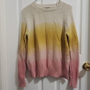 Aerie ombre dip-dyed knit sweater | Small Petite